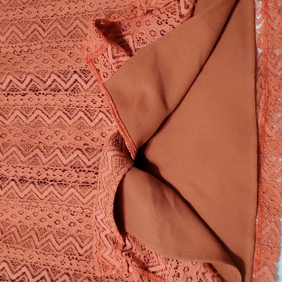 MARY CRAFTS Lace Lined Pencil Knee Lenght Midi Skirt - Picture 2 of 6